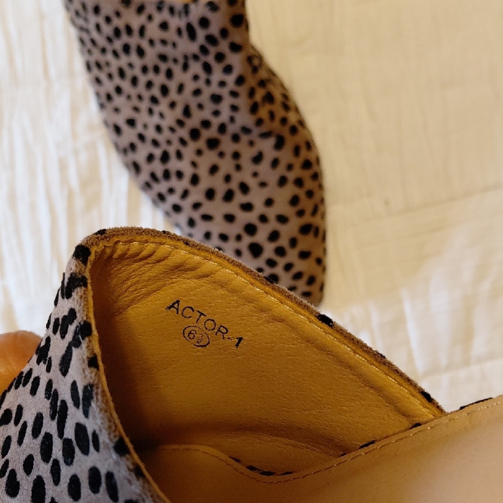 Cheetah Spotted Mules Sz 6.5 Will fit Siz 7 - Picture 4 of 8